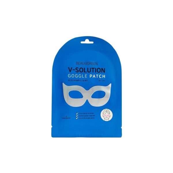 Патчи для глаз BEAUUGREEN V-Solution Goggle Patch гидрогелевые в форме маски 9 г