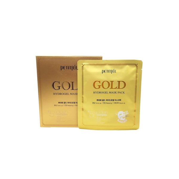 Маска для лица PETITFEE Gold Hydrogel Mask Pack гидрогелевая с золотом 30 г