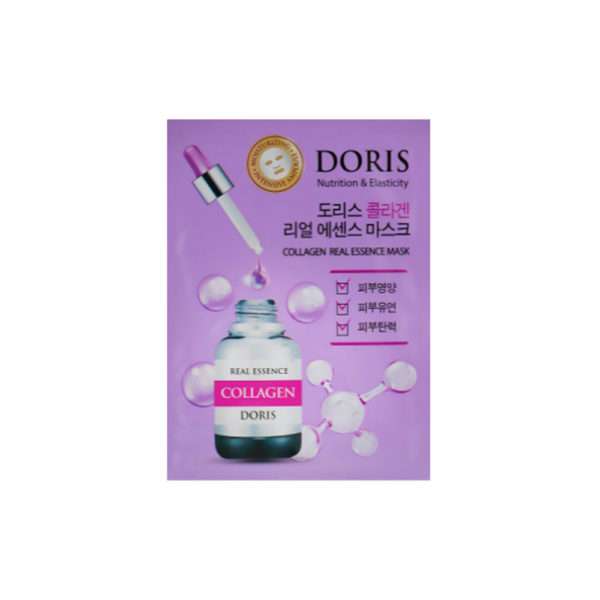 Маска для лица DORIS Collagen Real Essence Mask тканевая с коллагеном 25 мл