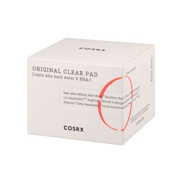 Пэды для лица очищающие  COSRX One Step Original Clear Pad с BHA-кислотами, 70шт