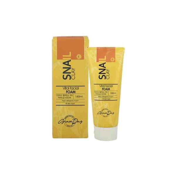 Пенка для умывания GRACE DAY Snail Clay Vital Facial Foam с глиной и секретом улитки 180 мл