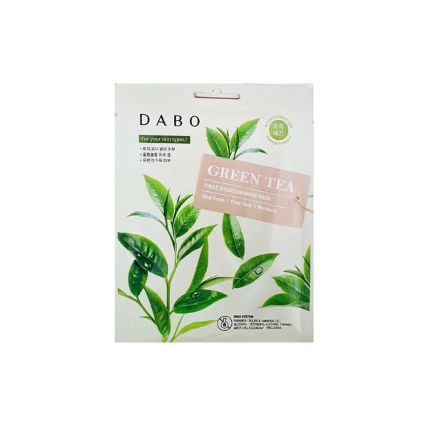 Маска для лица DABO Mask Pack Green Tea с экстрактом зеленого чая, 23гр
