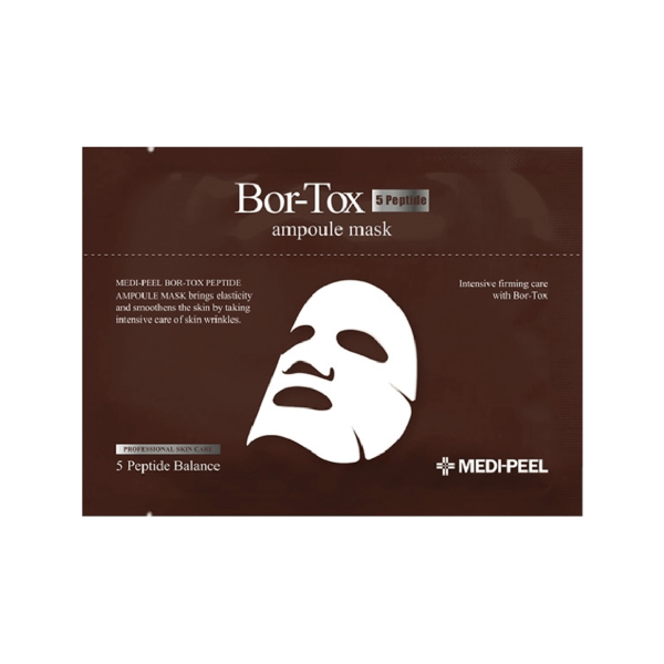 Маска для лица MEDI-PEEL Bor-Tox 5 Peptide Ampoule Mask ампульная с эффектом ботокса, 30мл