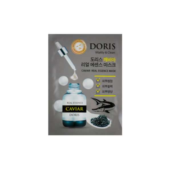 Маска для лица DORIS Caviar Real Essence Mask тканевая  с экстрактом икры 25 мл