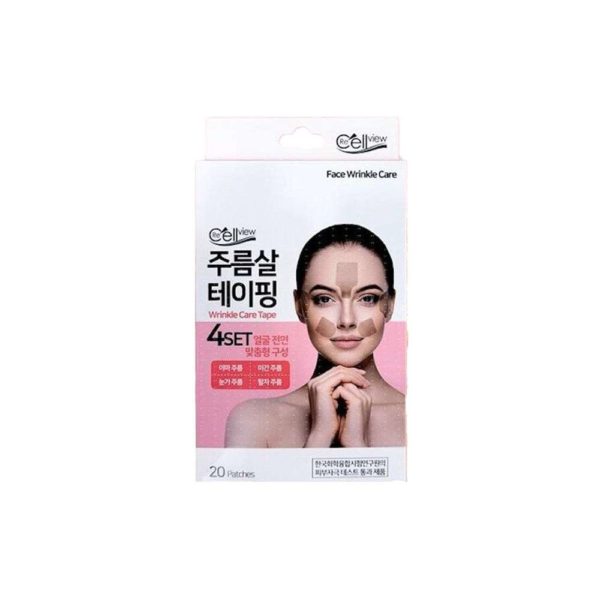Пластыри для лица TERA Wrinkle Care Tape Кинезио тейпы для лица от морщин 20 шт
