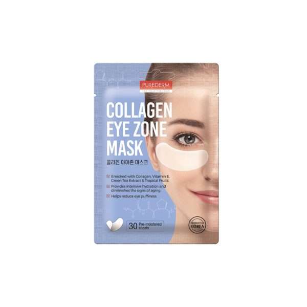 Патчи для глаз Purederm Collagen Eye Zone Mask тканевые с коллагеном 30шт