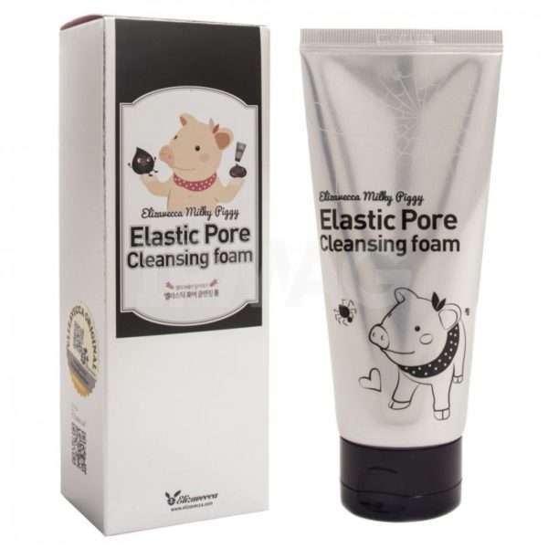 Пенка-маска для лица ELIZAVECCA Milky Piggy Elastic Pore Cleansing Foam для умывания и очищения пор 120 мл