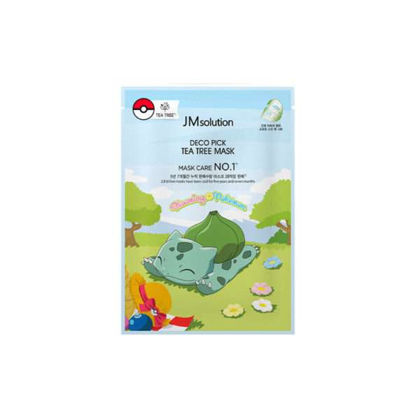 Маска для лица JMsolution Deco Pick Tea Tree Mask POKEMON Успокаивающая с чайным деревом 30 мл