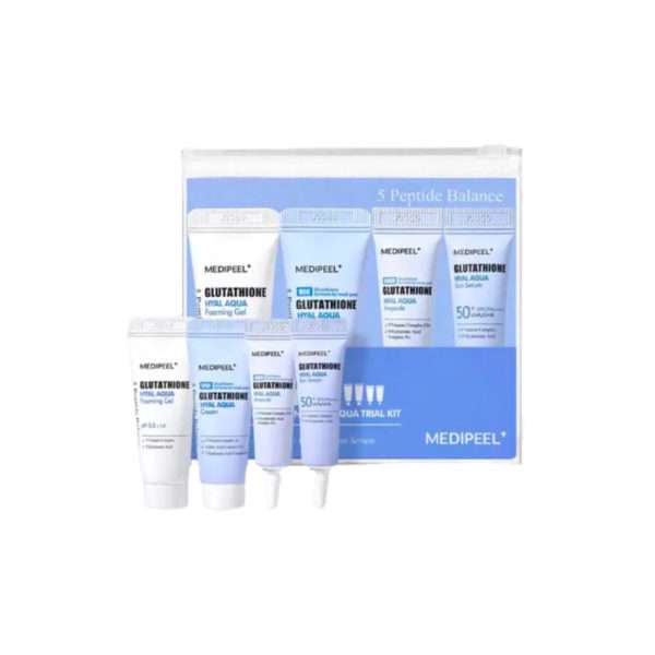 Набор для лица MEDI-PEEL Glutathione Hyal Aqua Trial Kit, с глутатионом (15 мл+15 г+20 4 мл*2)