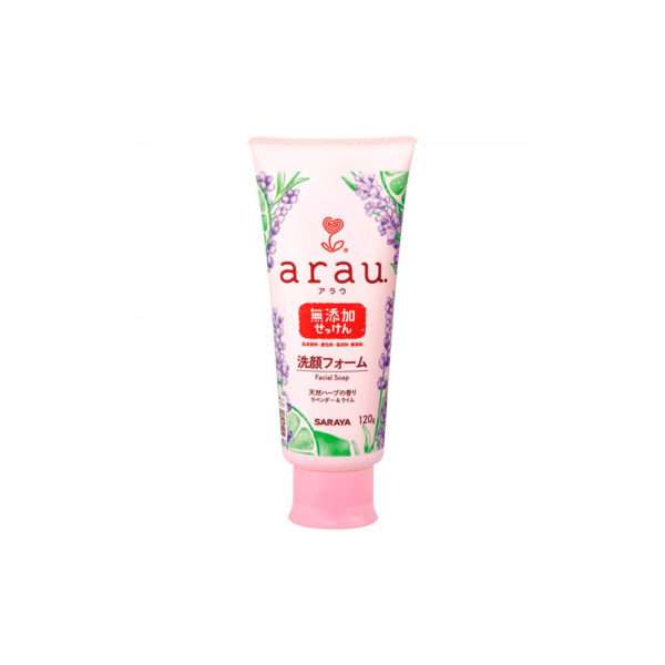 Мыло-пенка для лица SARAYA "Arau" очищающее с эфирными маслами и экстрактами растений  для чувствительной кожи  120 г