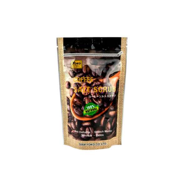 Скраб для тела YOKO Spa солевой кофейный Coffee Salt Scrub мягкая упаковка 280гр